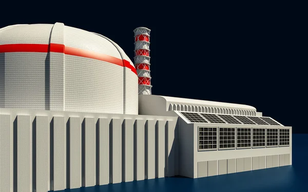 3D Illustration of Nuclear power station — Stock Photo, Image