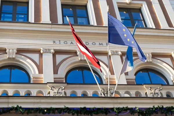 Hauptgebäude des Rigaer Rathauses — Stockfoto