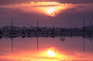 Salinas de günbatımı San Pedro del Pinatar