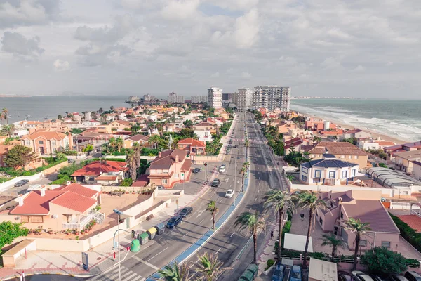 San Javier La Manga, Spain - SEPTEMBER 2015: City top view — Stock Photo, Image