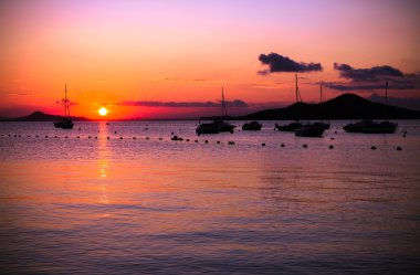 Mar Menor, La Manga gün batımı