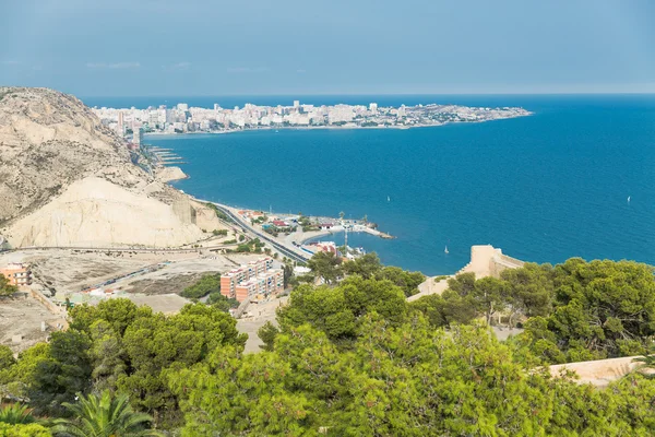 Alicante, Hiszpania: Widok na miasto — Zdjęcie stockowe