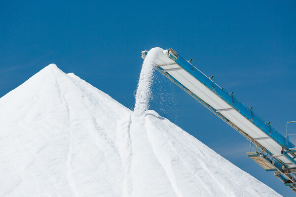 Sea salt production and storage