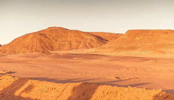 Egyptian desert at sunset — Stock Photo, Image