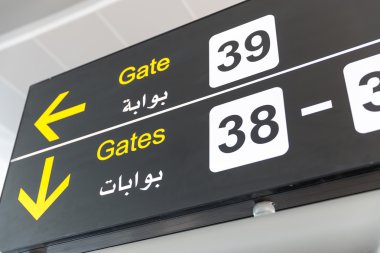 Siyah Havaalanı işaretçiler - kapı yönü