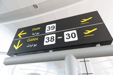 Siyah Havaalanı işaretçiler - kapı yönü