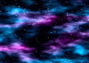 Derin Uzay - Renkli Soyut Resim
