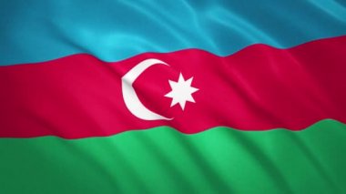 Azerbaycan. Sallanan Bayrak Video Arkaplanı