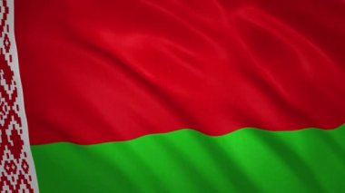 Beyaz Rusya. Sallanan Bayrak Video Arkaplanı
