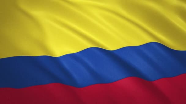 Colombia . Waving Flag Video Background — Stock Video