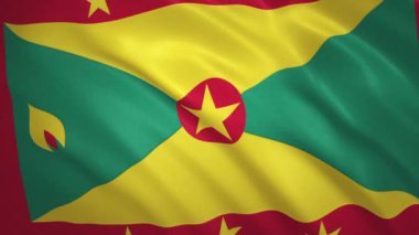 Grenada . Sallanan Bayrak Video Arkaplanı