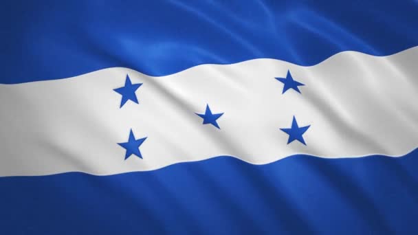 Honduras . ondeando bandera vídeo fondo — Vídeo de stock