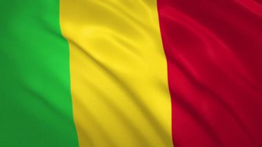Mali . Sallanan Bayrak Video Arkaplanı
