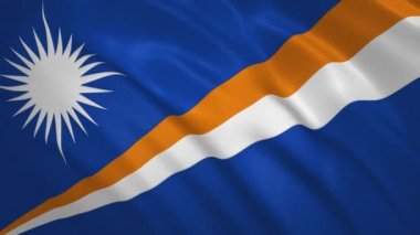 Marshall Adaları. Sallanan Bayrak Video Arkaplanı