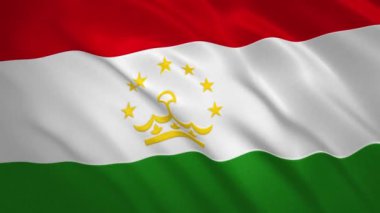 Tacikistan. Sallanan Bayrak Video Arkaplanı