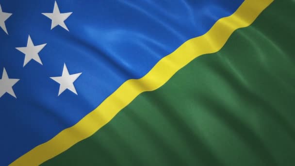 Solomon Islands Waving Flag Video Background — 图库视频影像