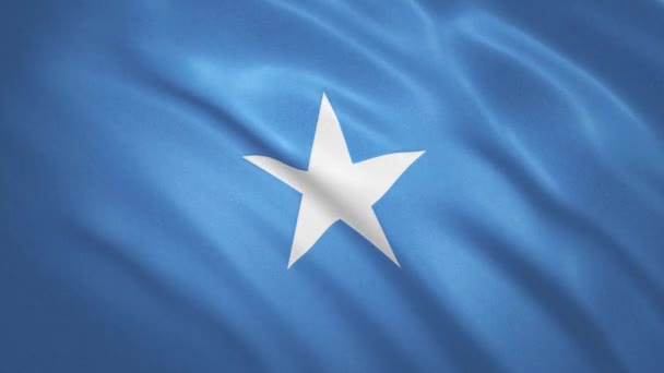 Somalia . Vifta Flagga Video Bakgrund — Stockvideo