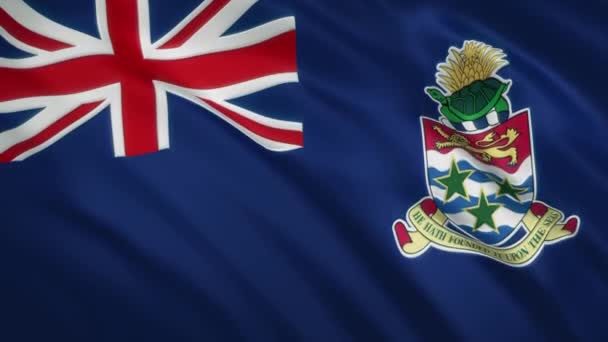 Islas Caimán - ondeando la bandera de fondo de vídeo — Vídeos de Stock