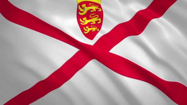 Jersey - Drapeau agitant fond vidéo — Video