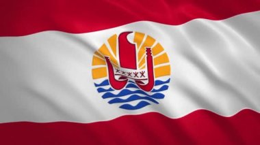 Fransız Polinezyası - Sallanan Bayrak Arkaplanı