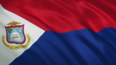 Sint Maarten - Sallanan Bayrak Arkaplanı