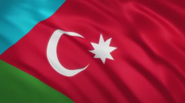Güney Azerbaycan - Dalgalanan Bayrak Arkaplanı