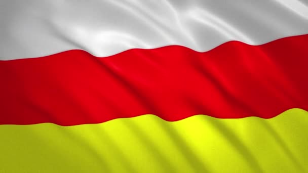 Osetia del Sur - ondeando la bandera de fondo de vídeo — Vídeo de stock