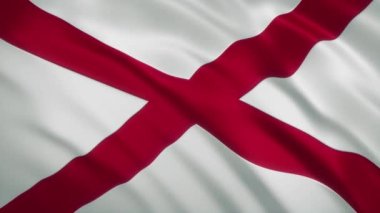 Alabama - Dalgalanan Bayrak Arkaplanı