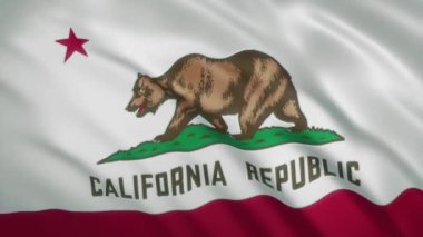 California - Dalgalanan Bayrak Görüntüsü Arkaplanı