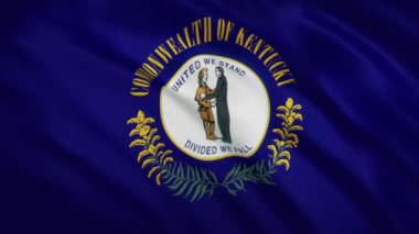 Kentucky - Dalgalanan Bayrak Arkaplanı