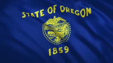 Oregon - Sallanan Bayrak Görüntüsü Arkaplanı