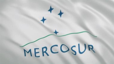 Mercosur - Sallanan Bayrak Arkaplanı