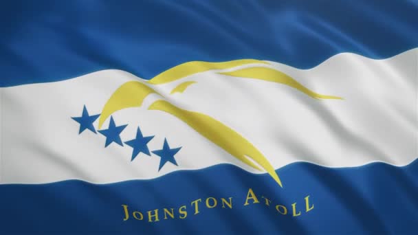 Johnston Atoll - Viftande flagga video bakgrund — Stockvideo
