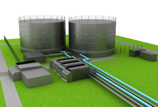 Oil tanks — Stock Photo, Image