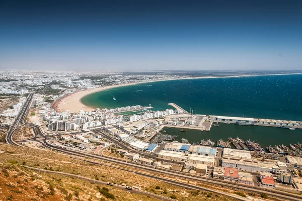 Vista da cidade de Agadir, Marrocos — Fotografia de Stock