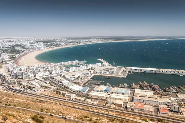 Vista da cidade de Agadir, Marrocos — Fotografia de Stock