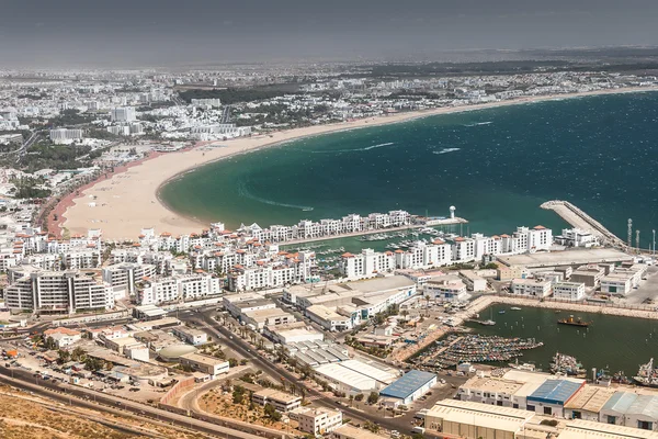 Vue sur la ville d'Agadir, Maroc — Photo