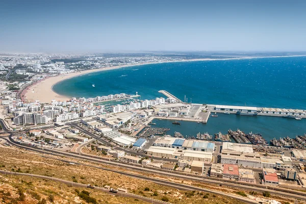 Vista da cidade de Agadir, Marrocos — Fotografia de Stock