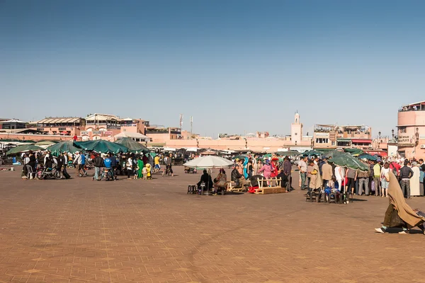 Jemaa 엘 자마 광장 — 스톡 사진