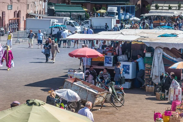 Πλατεία Jemaa el-πλατεία Fnaa — Φωτογραφία Αρχείου