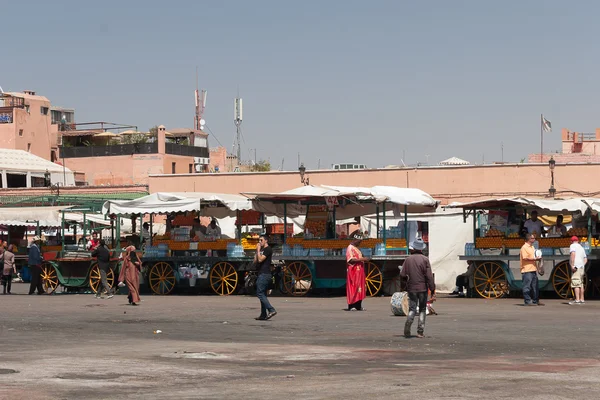 Praça Jemaa el-Fnaa — Fotografia de Stock