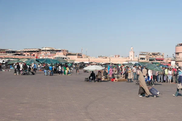 Πλατεία Jemaa el-πλατεία Fnaa — Φωτογραφία Αρχείου