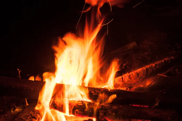 Bonfire at night — Stock Photo, Image