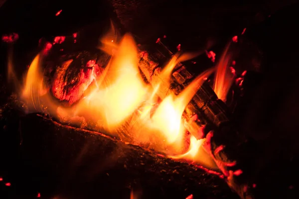 Bonfire at night — Stock Photo, Image