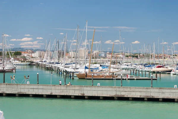 Marina Bay in Rimini, Italië — Stockfoto