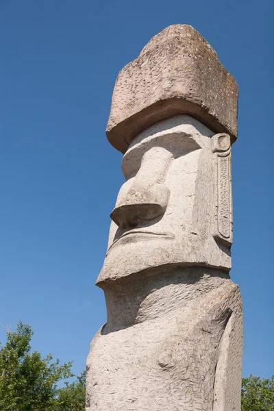 Rapa Nui socha ve Viterbu, Itálie — Stock fotografie