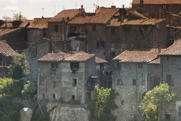 Średniowieczne domy w pobliżu Viterbo — Zdjęcie stockowe