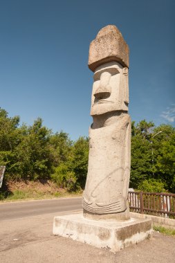 Rapa Nui heykel Viterbo, İtalya