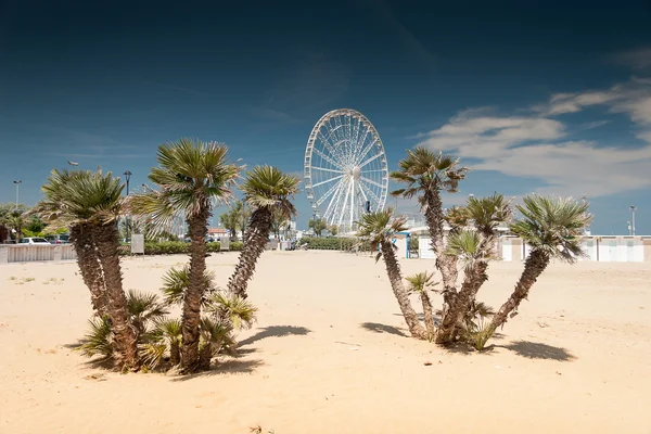 Pláž v Rimini — Stock fotografie