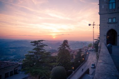 San Marino Old Town Center Cityscape
